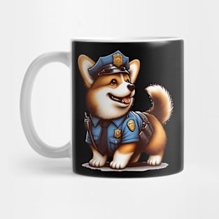 Corgi Police Mug